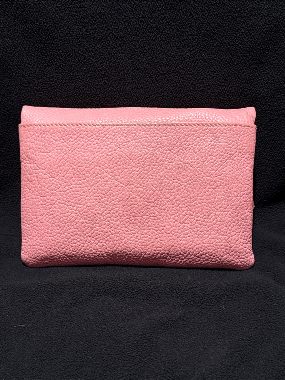 Dooney & Bourke Pink Fold-Over Leather Wristlet Clutch - Picture 2 of 6